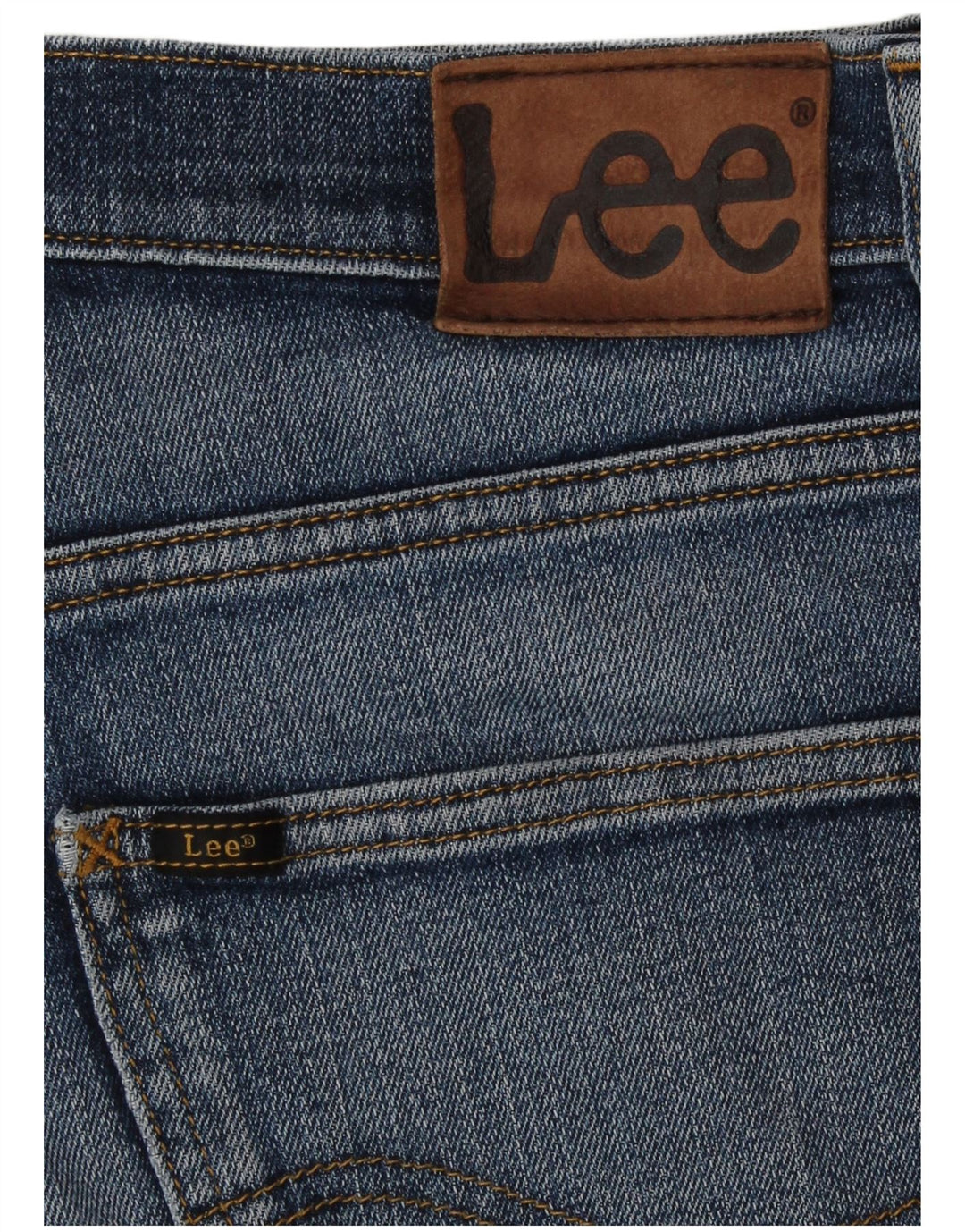 Lee Herren Straight Jeans W32 L29 Blau