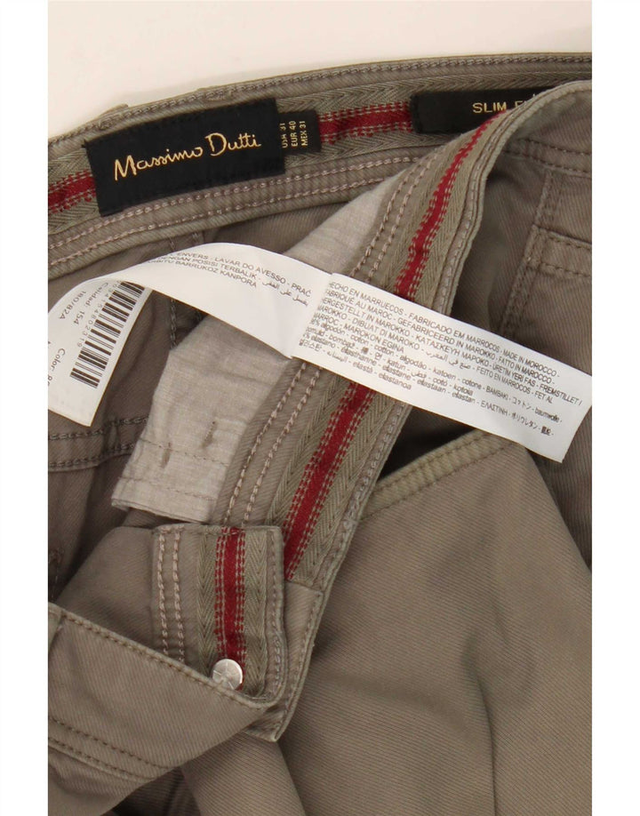 Massimo Dutti Herren Slim Fit Freizeithose EU 40 Medium W31 L28 Grau