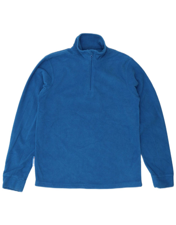 Mountain Warehouse Jungen-Fleecepullover mit Reißverschluss am Kragen, 12–13 Jahre, Blau, Sport