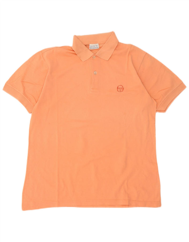 Sergio Tacchini Herren-Poloshirt aus mittelrosa Baumwolle