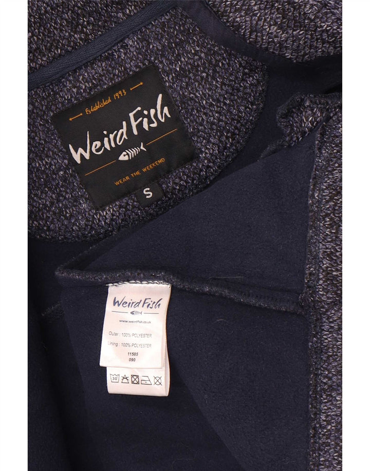 Weird Fish Damen-Trainingsanzug-Oberteil, Jacke, klein, marineblau gesprenkeltes Polyester