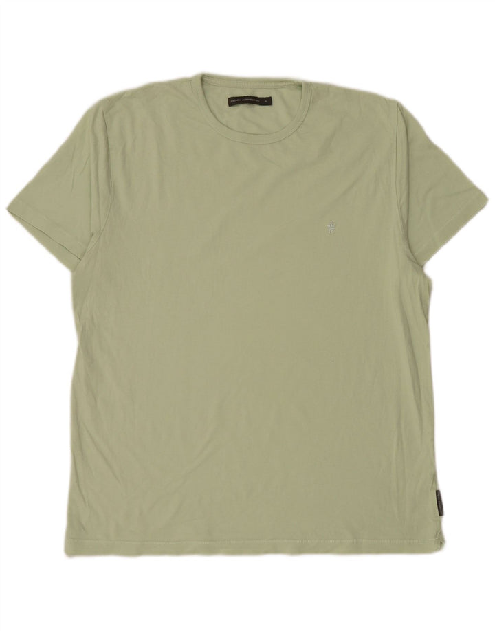 French Connection Herren T-Shirt Top XL Grün Baumwolle