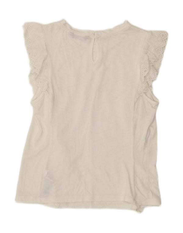 Marks & Spencer Damen Blusenoberteil UK 8 Small Weiß Modal