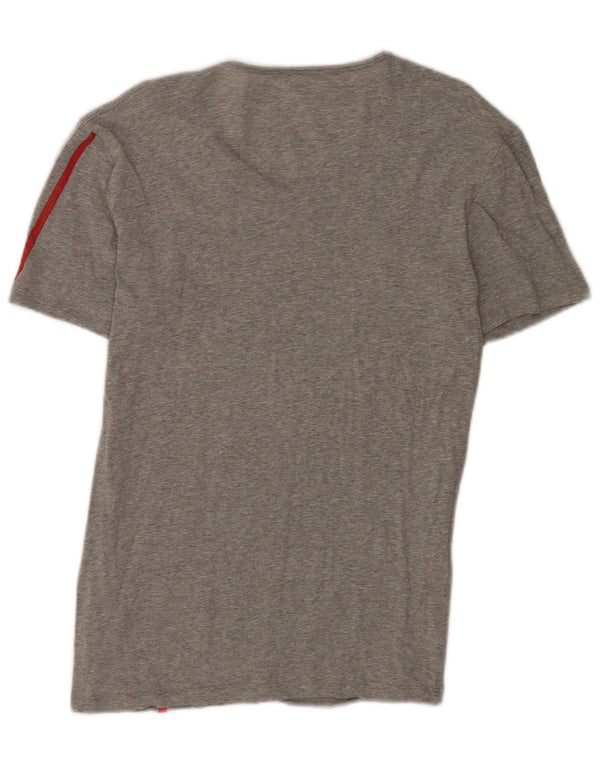 Fila Herren T-Shirt Top Small Grau Baumwolle Sport