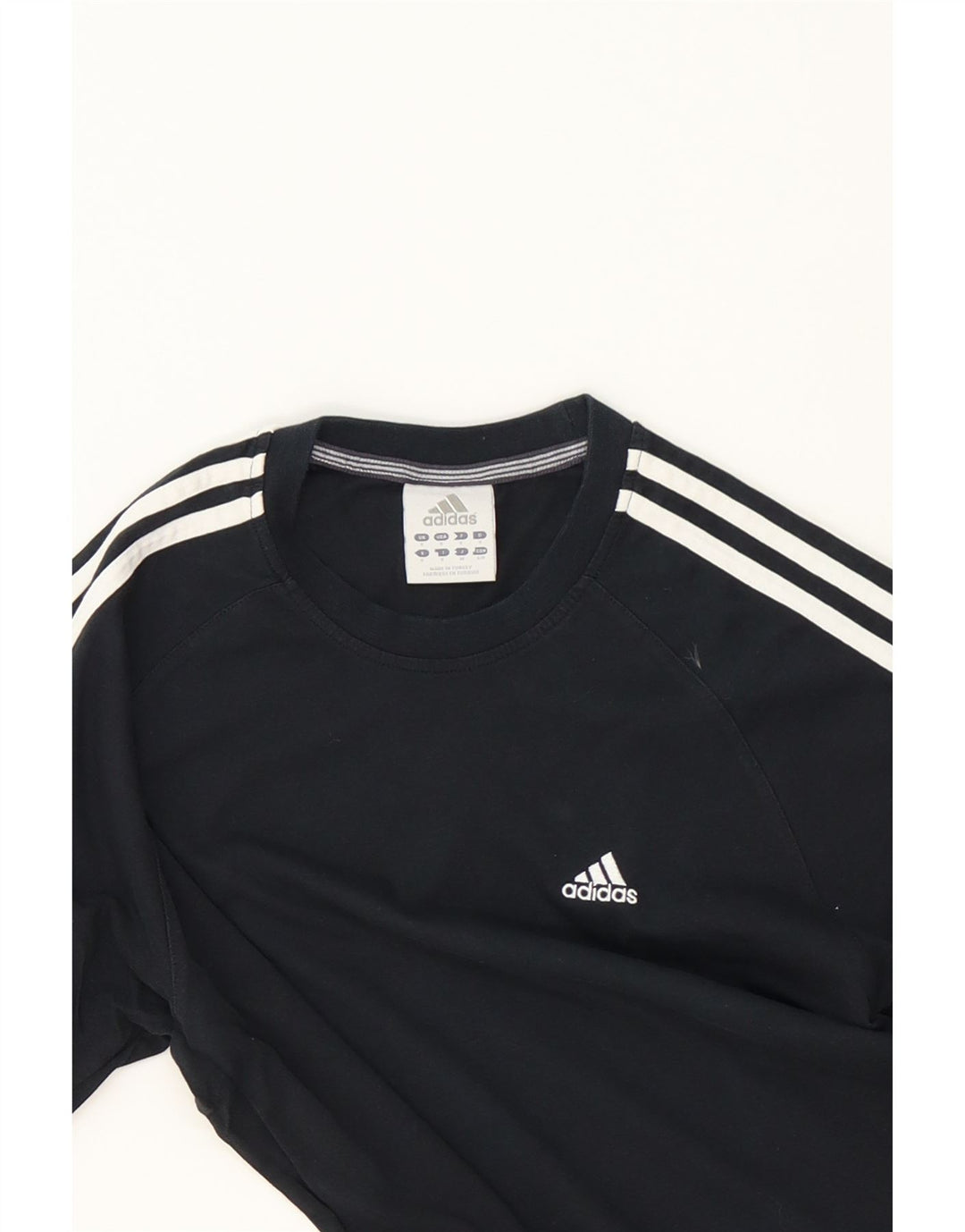 ADIDAS Mens T-Shirt Top Small Black Cotton Vintage Adidas and Second-Hand Adidas from Messina Hembry 