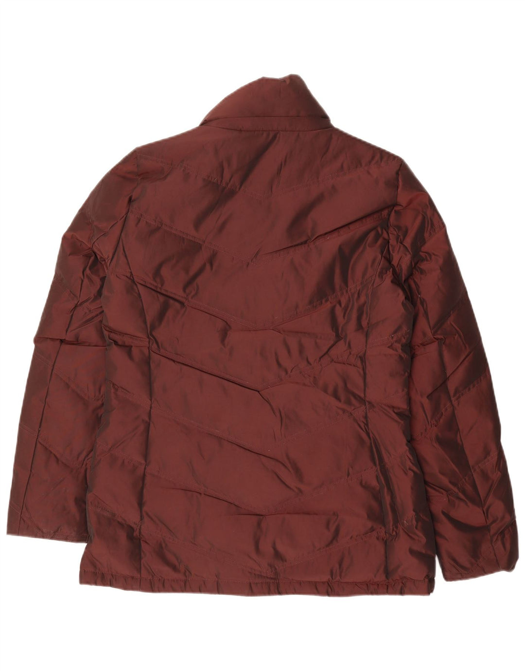 CALVIN KLEIN Damen Wattierte Jacke UK 14 Medium Maroon Polyester