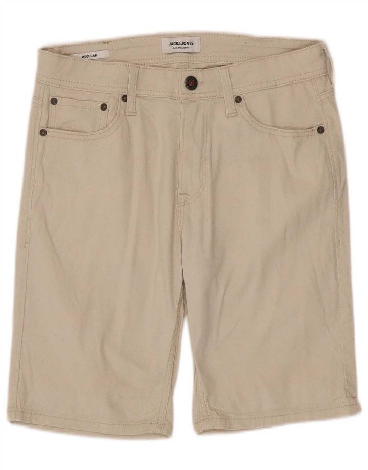 Jack & Jones Herren-Shorts, normal, lässig, Größe S, W29, Beige, Baumwolle