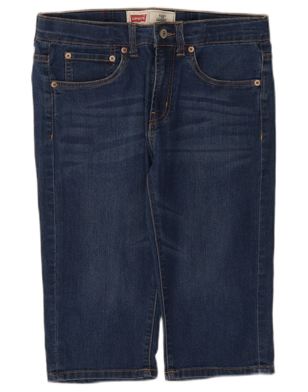 Levi's Mädchen 510 Skinny Denim Bermuda Shorts 15–16 Jahre W30 Blaue Baumwolle