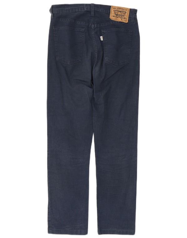 LEVI'S Damen Straight Jeans W31 L27 Marineblaue Baumwolle