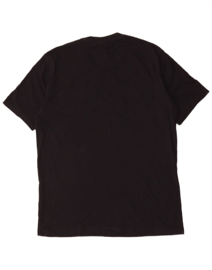 Champion Herren-T-Shirt mit Grafik, mittelschwarze Baumwolle