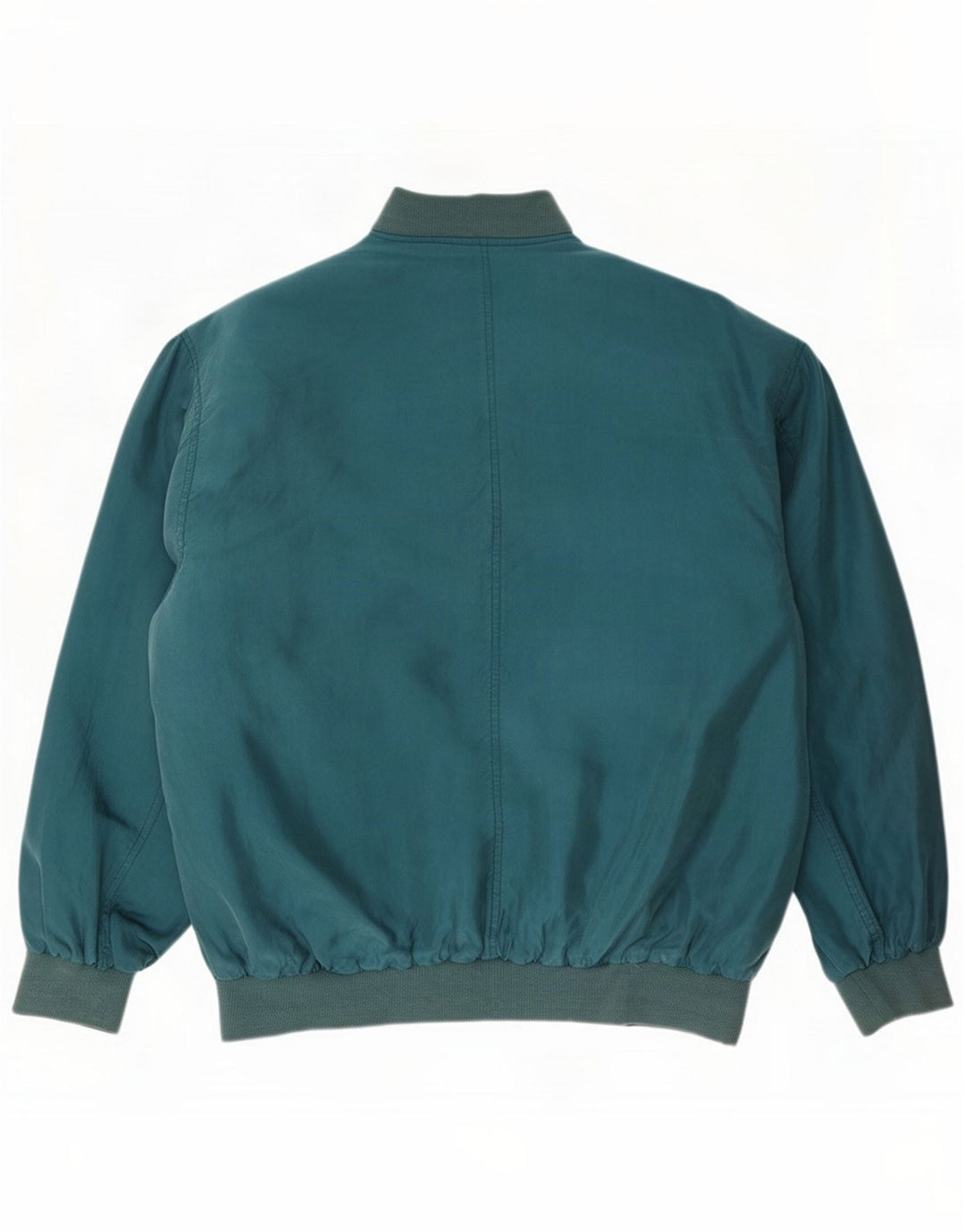 Rene Herren Bomberjacke UK 44 2XL Blaue Seide