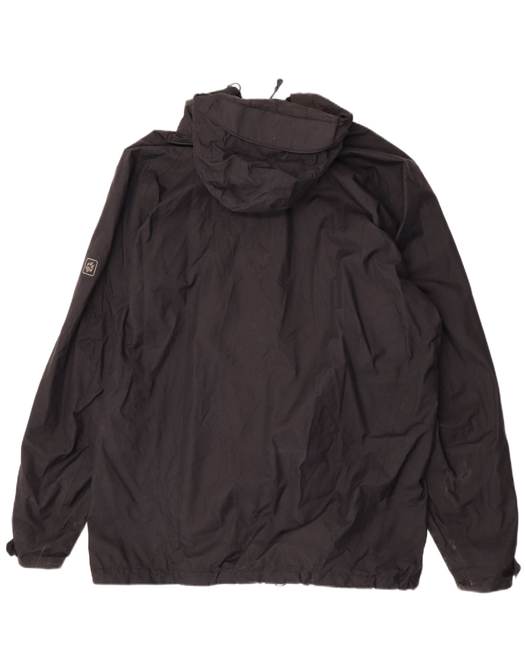 Jack Wolfskin Herren Regenjacke mit Kapuze UK 50 3XL Schwarz Polyamid