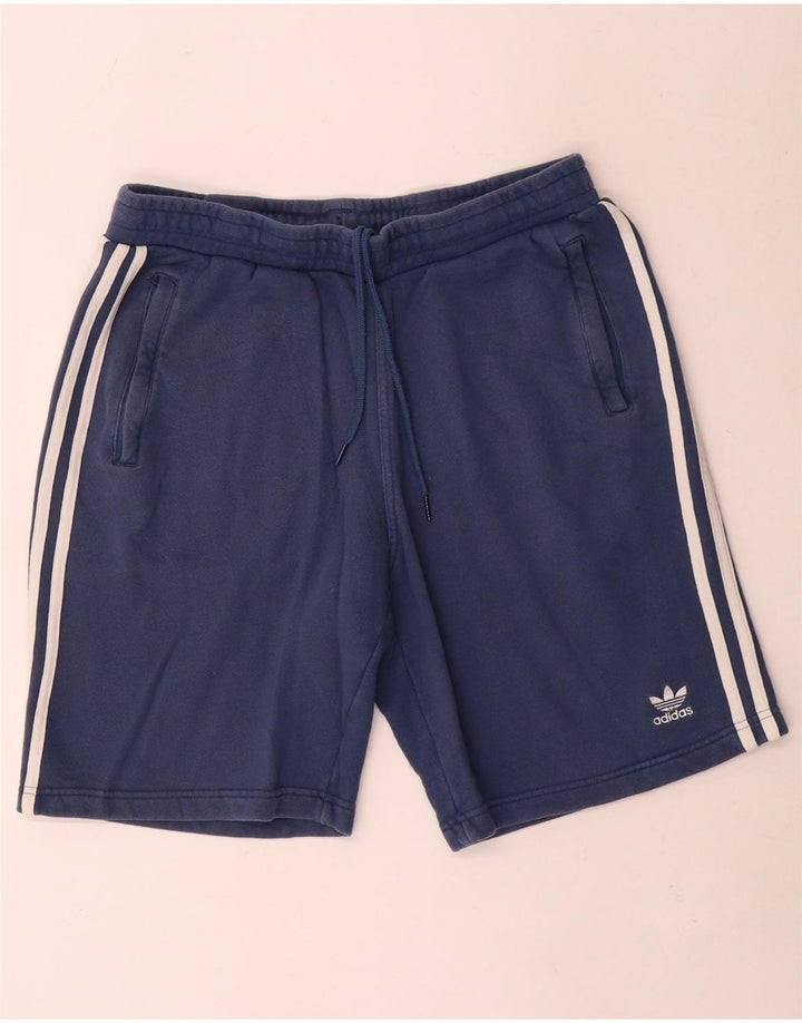 Adidas Herren-Sportshorts, groß, marineblau, Baumwolle