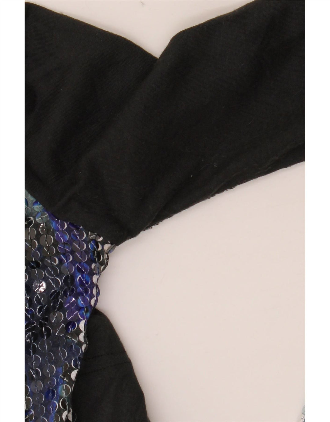 DESIGUAL Damen Graphic Top Langarm UK 10 Small Schwarz Polyester