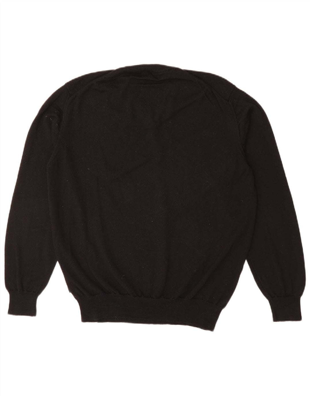 HUGO BOSS Herren-Pullover mit V-Ausschnitt, Mittelschwarz