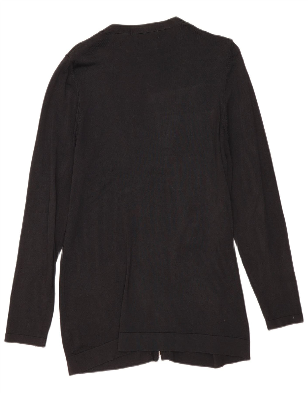 Marks & Spencer Damen-Cardigan mit durchgehendem Reißverschluss, Gr. 12, Mittelschwarz, Viskose