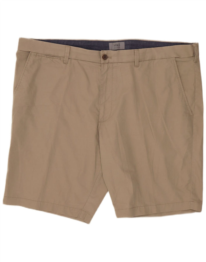 MARKS & SPENCER Herren Chinoshorts W44 2XL Beige Baumwolle