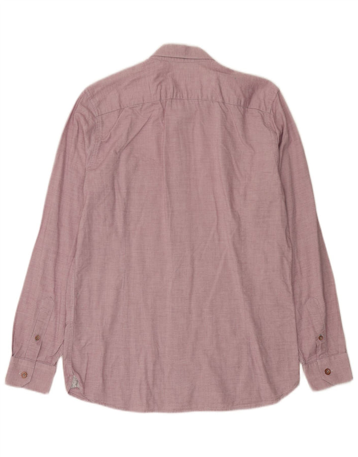 Ted Baker Herrenhemd, Größe 3, mittelrosa, Baumwolle