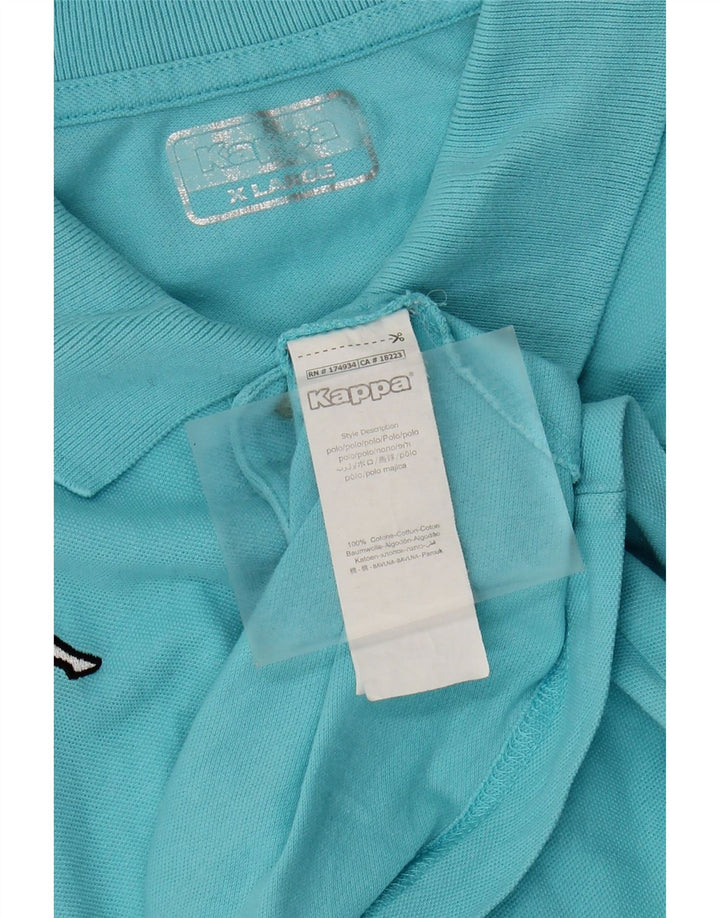 KAPPA Mens Polo Shirt XL Blue Cotton
