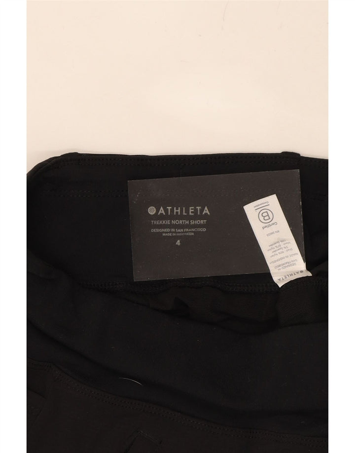 ATHLETA Womens Sport Shorts US 4 Small  Black Nylon Vintage Athleta and Second-Hand Athleta from Messina Hembry 