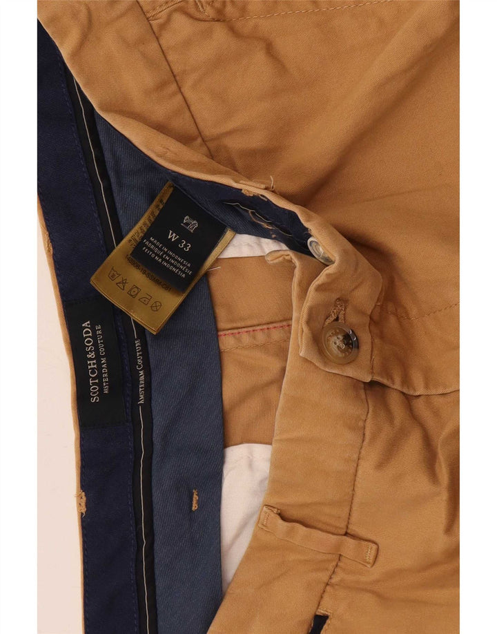 Scotch & Soda Herren Chinoshorts W33 Mittelbeige Baumwolle
