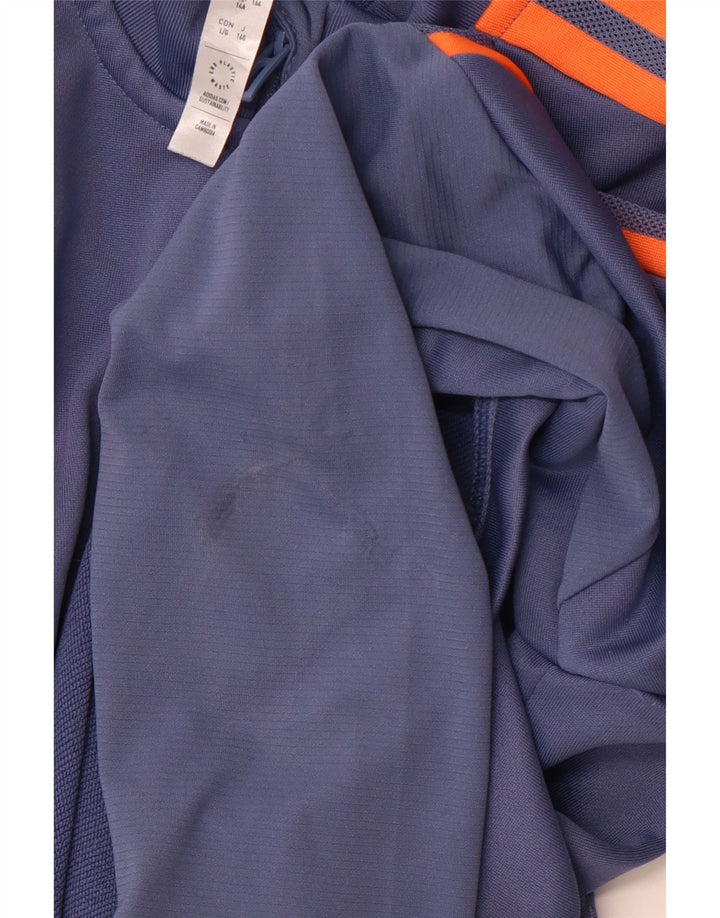 ADIDAS Jungen Manchester United Pullover-Trainingsanzug-Oberteil, 13–14 Jahre, Blau