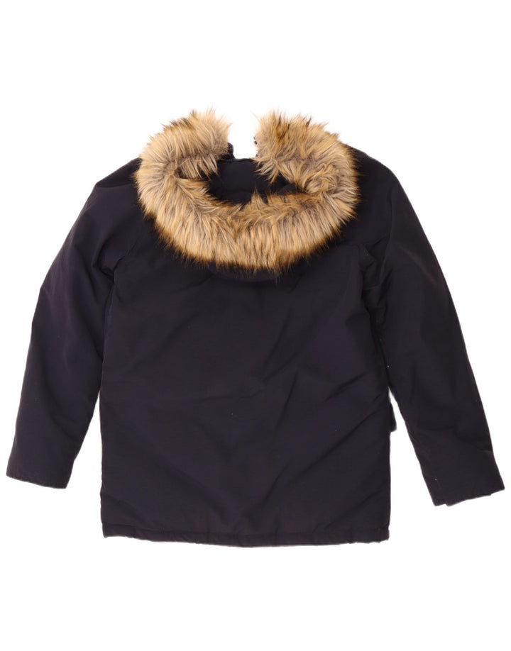 Refrigue Herren-Jacke mit Kapuze, gepolstert, UK 36, Größe S, marineblaues Nylon