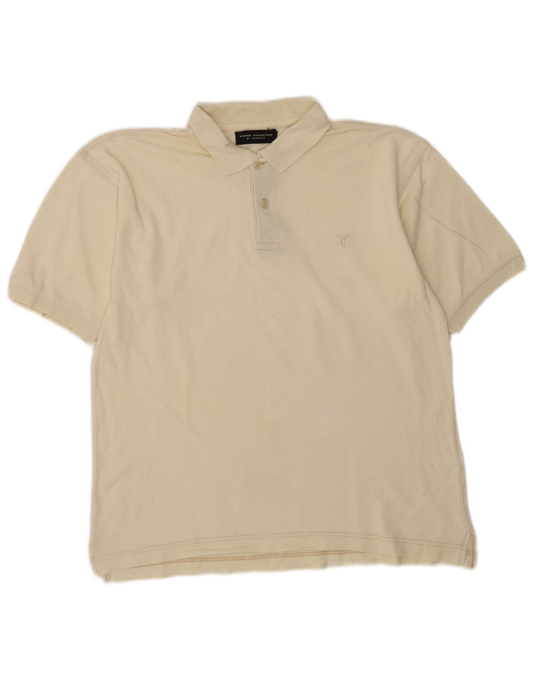 Conbipel Herren-Poloshirt, mittelgroß, cremefarbene Baumwolle