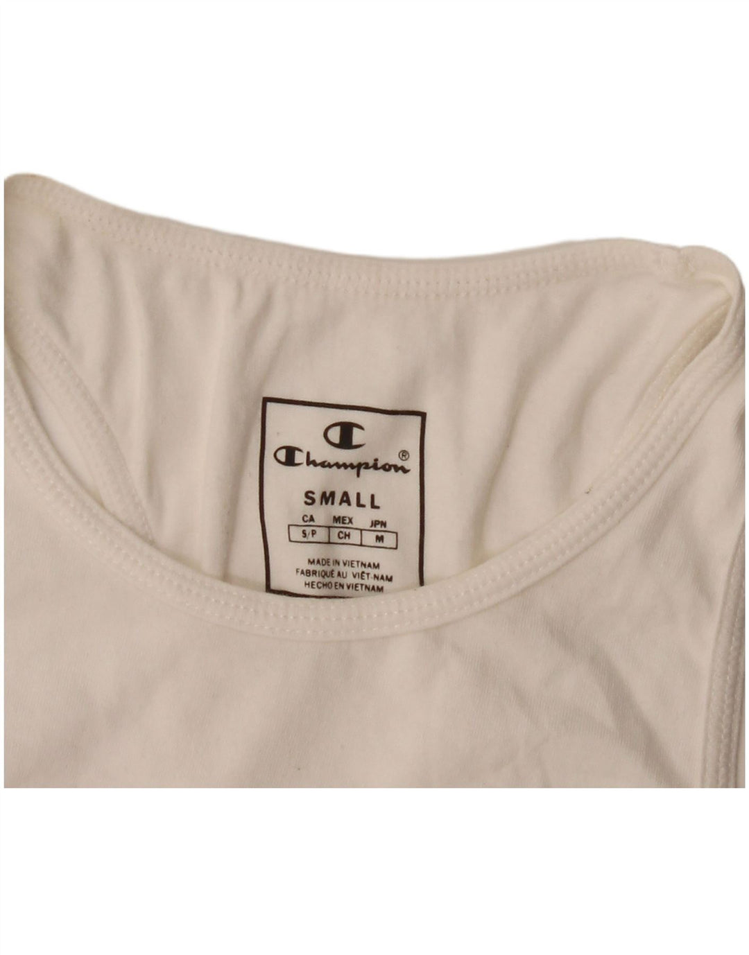 Champion Damen Grafik-Weste-Top, UK 8, Small, Weiß