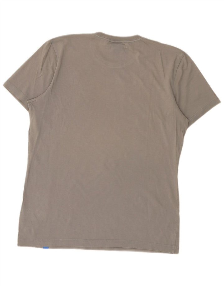 ADIDAS Herren Grafik-T-Shirt-Oberteil aus mittelgrauer Baumwolle