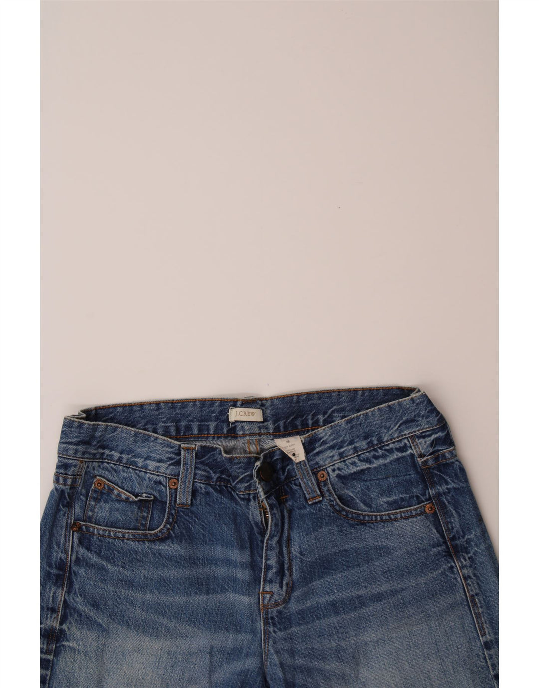 J. CREW Womens Denim Shorts W26 Small  Blue Cotton Vintage J. Crew and Second-Hand J. Crew from Messina Hembry 