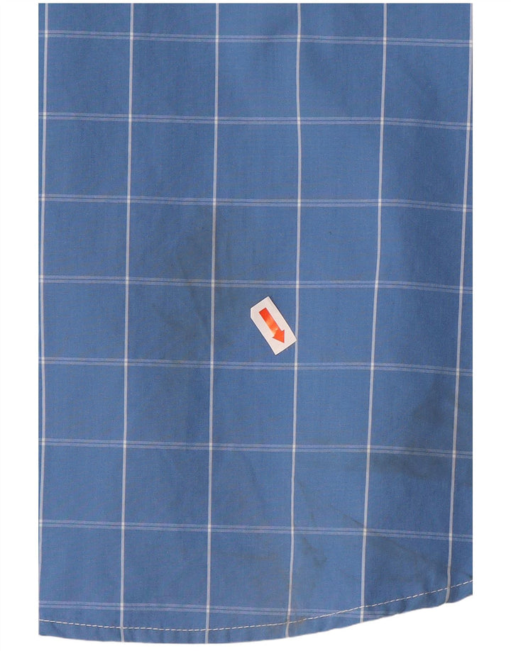 Superdry Herrenhemd aus Baumwolle, klein, blau kariert