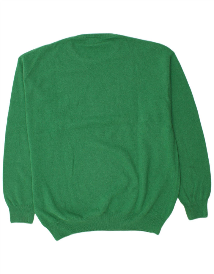 Kappa Herren-Pullover mit Rundhalsausschnitt, 3XL, grüne Lammwolle