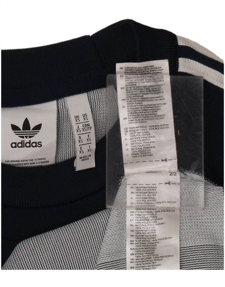 ADIDAS Mens Sweatshirt Jumper XS Navy Blue Polyester