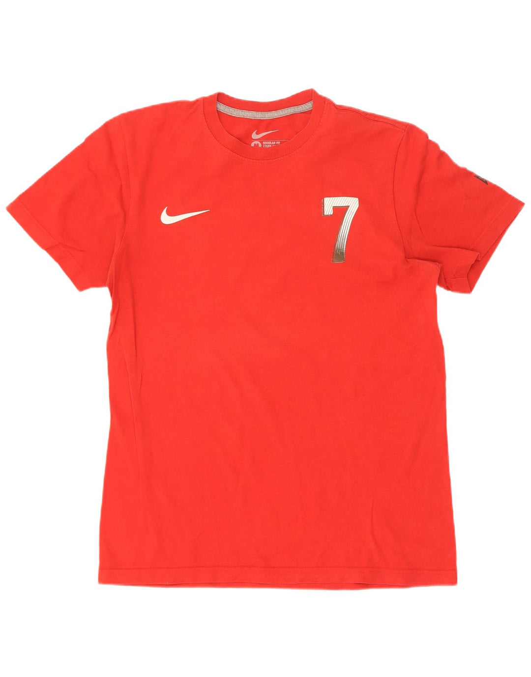 Nike Herren Cristiano Ronaldo Regular Fit Grafik-T-Shirt-Oberteil Mittelrot