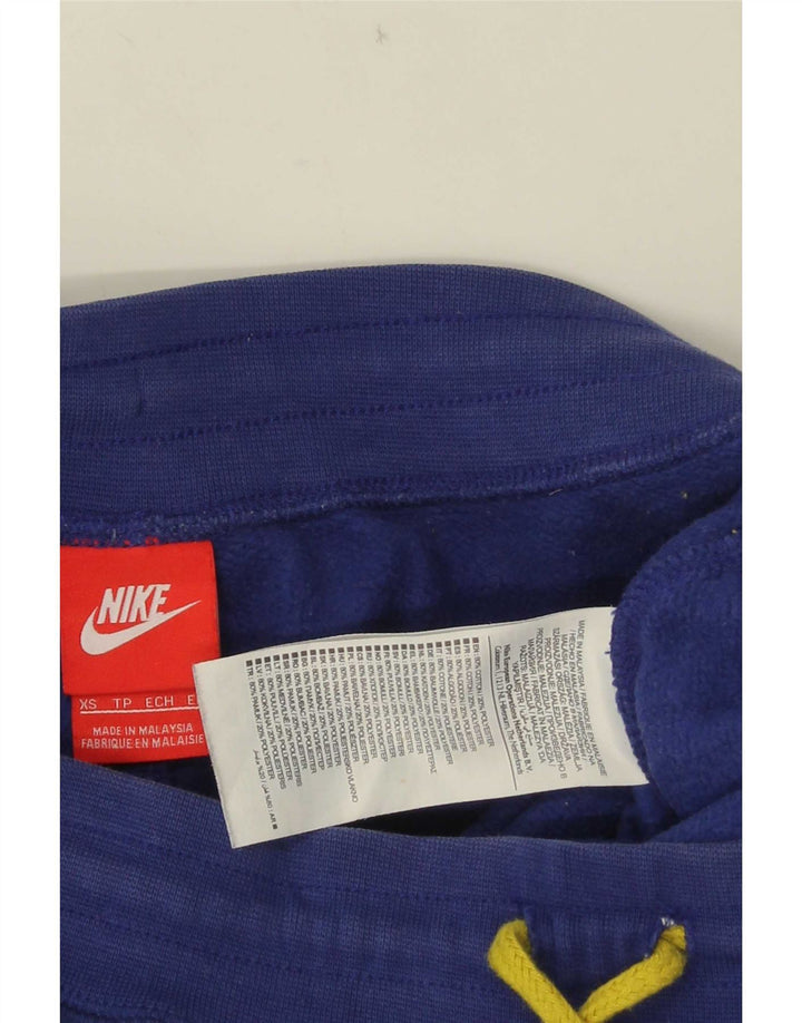 Nike Herren-Trainingshose, Jogginghose, XS, blaue Baumwolle