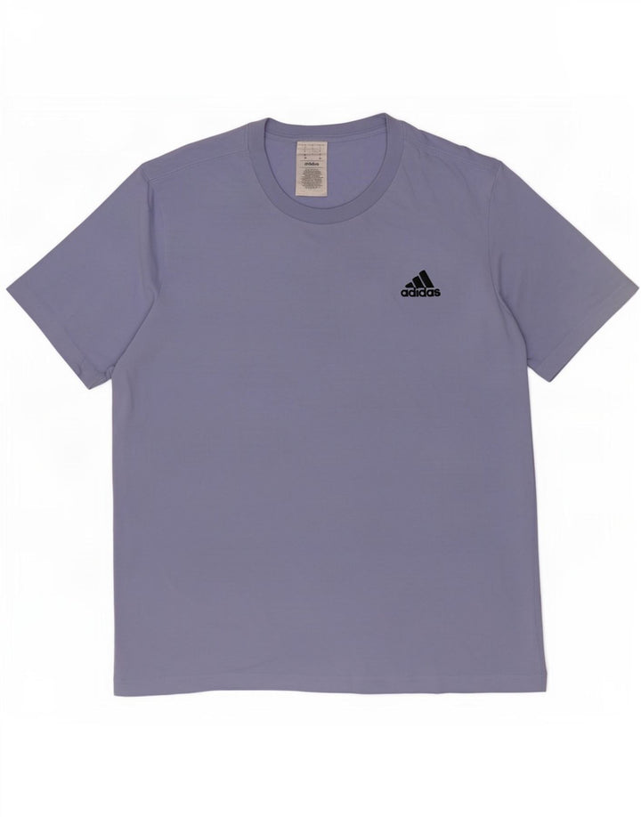 Adidas Herren T-Shirt Top Large Blau Baumwolle