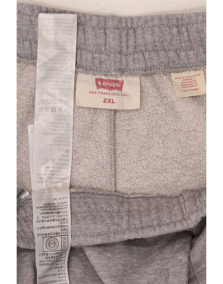 Levi's Herren-Trainingshose, Jogginghose, Größe 2XL, graue Baumwolle