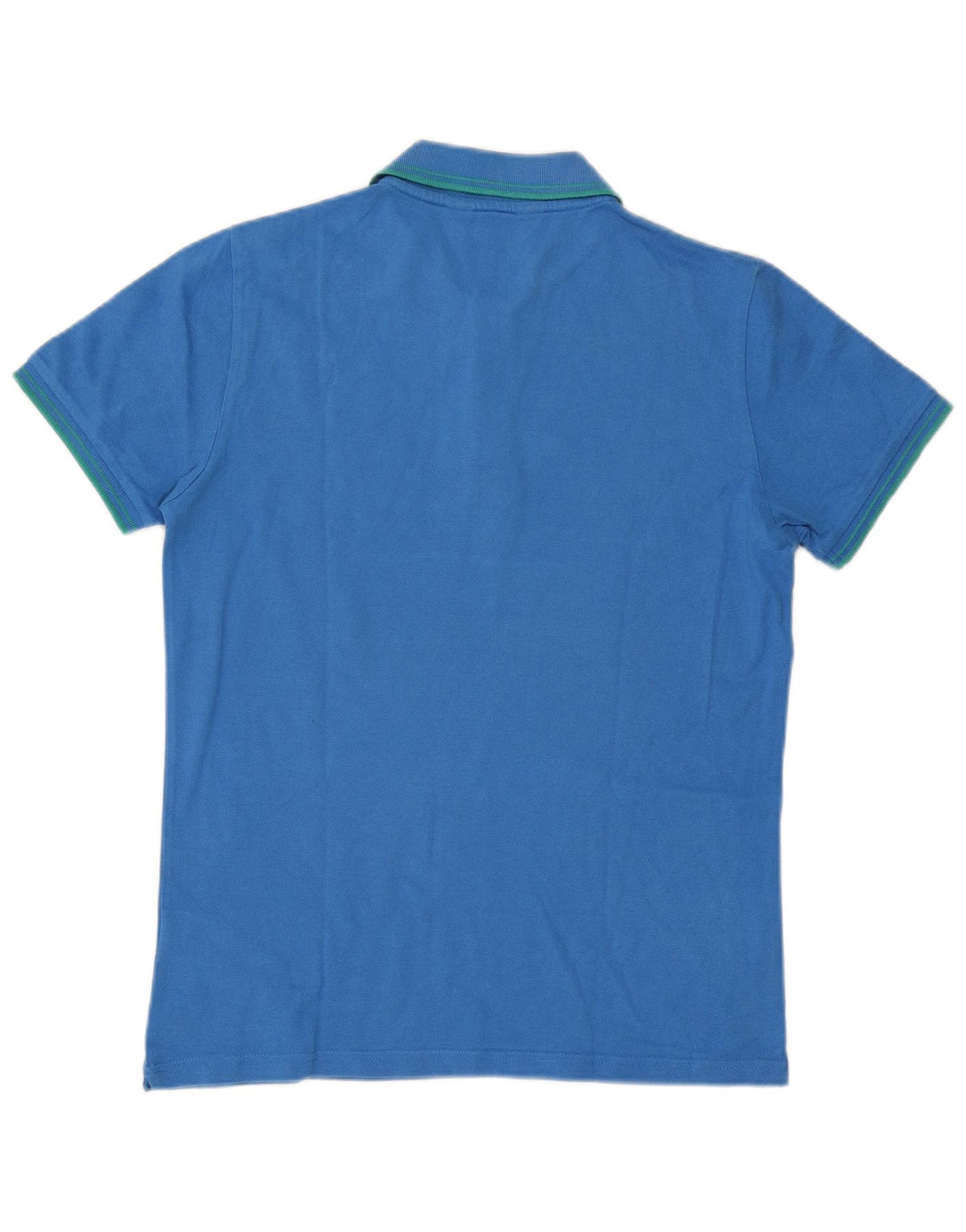 Kappa Herren-Poloshirt, groß, blau gestreift, Baumwolle