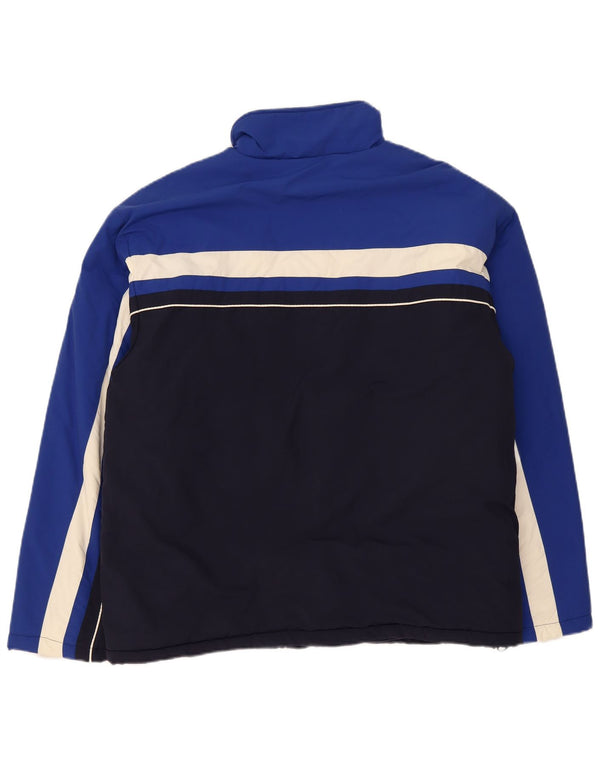 Fila Herren-Windbreaker-Jacke, UK 40, groß, marineblau, Colourblock-Polyamid
