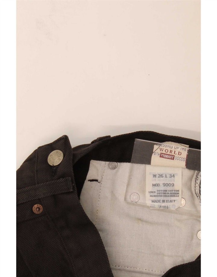 Rifle Damen Straight Jeans W26 L34 Schwarze Baumwolle