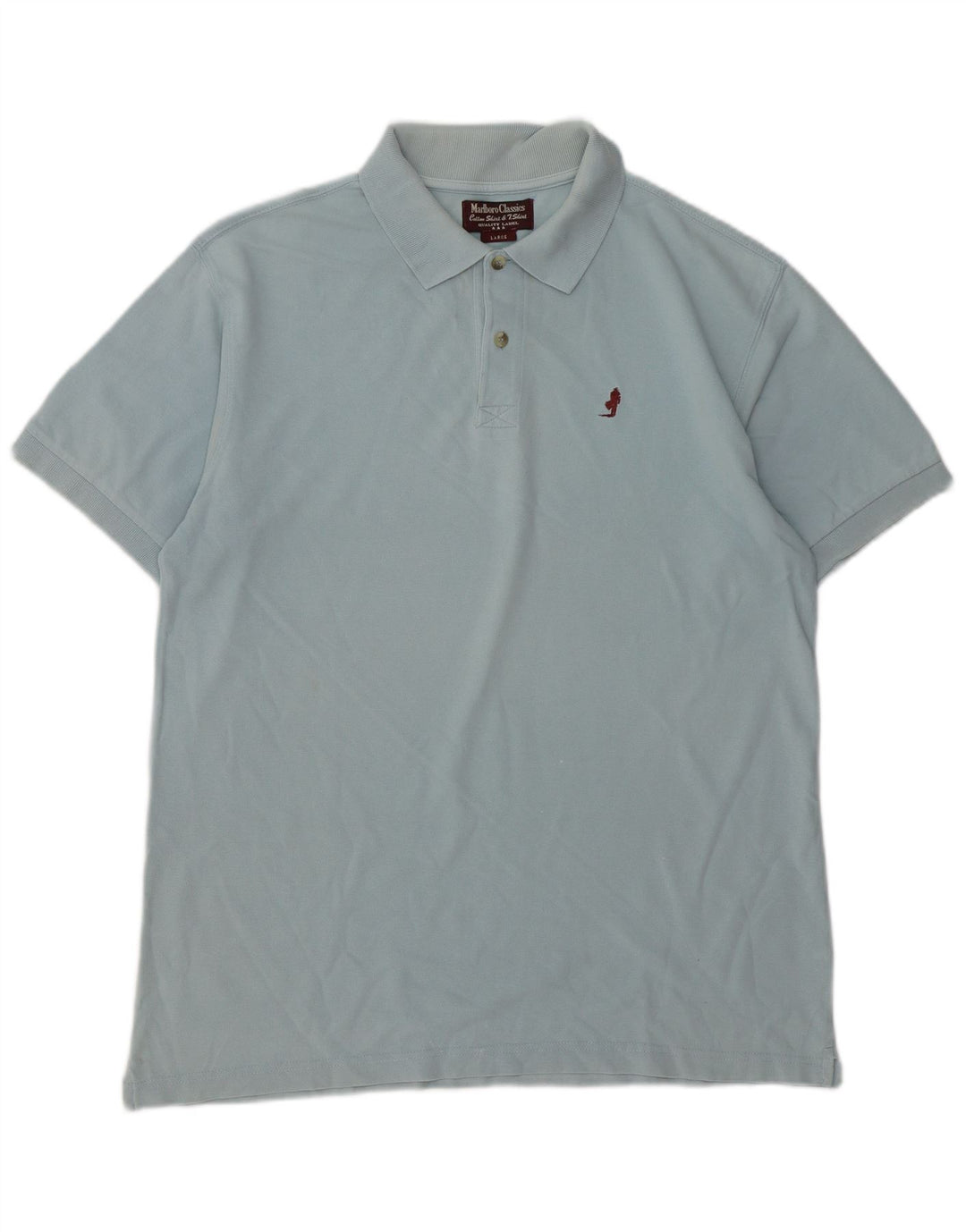 Marlboro Classics Herren-Poloshirt, große blaue Baumwolle