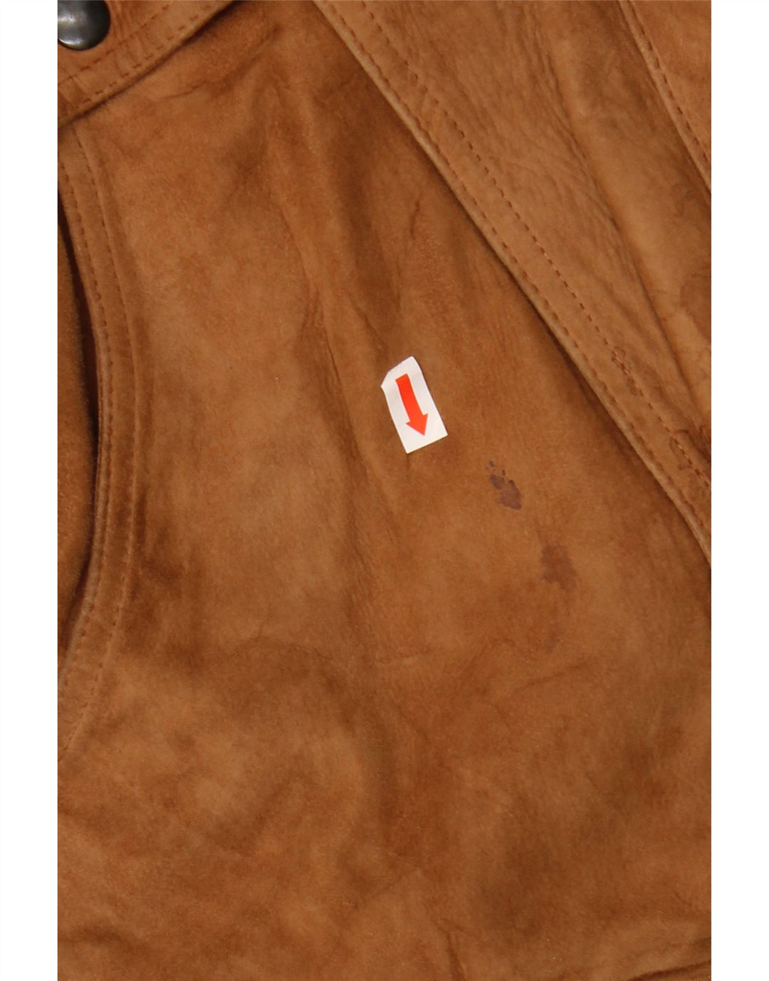 ESSEBI Herren Lederjacke EU 48 Mittelbeiges Leder
