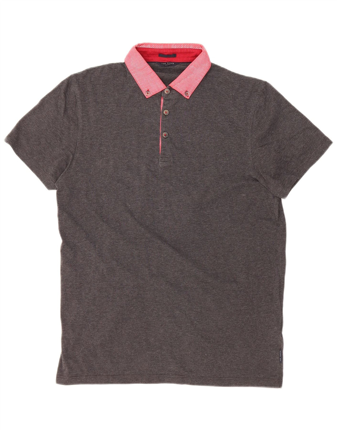 Ted Baker Mens Polo Shirt XS Grey Colourblock Cotton