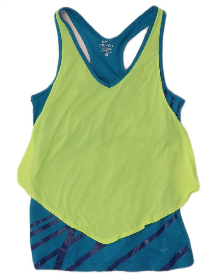 Nike Damen Dri Fit Weste Top UK 12 Mittelblau