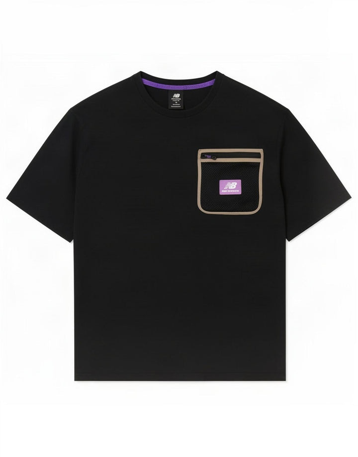 New Balance Herren T-Shirt Top Medium Schwarz
