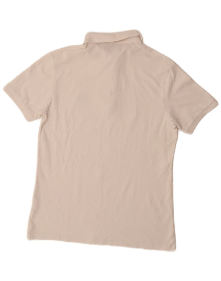 HUGO BOSS Herren Slim Fit Poloshirt Große weiße Baumwolle