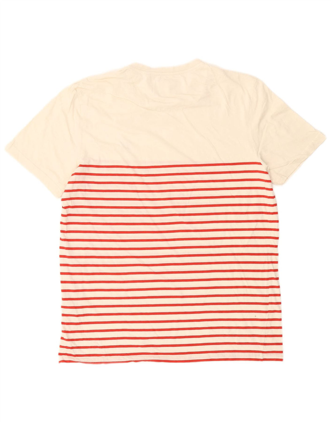 Lyle & Scott Herren-T-Shirt-Oberteil, groß, weiß gestreift, Baumwolle
