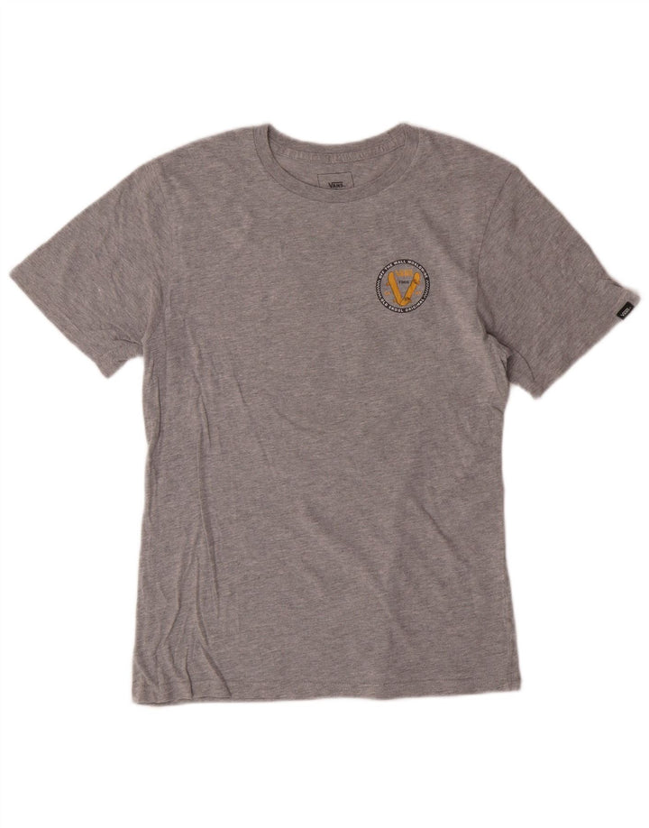 Vans Jungen-T-Shirt mit klassischer Passform, Grafik, 12–13 Jahre, Größe L, Grau, Baumwolle
