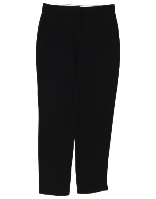 Massimo Dutti Damen Slim Chino-Hose EU 36 XS W26 L28 Schwarze Viskose